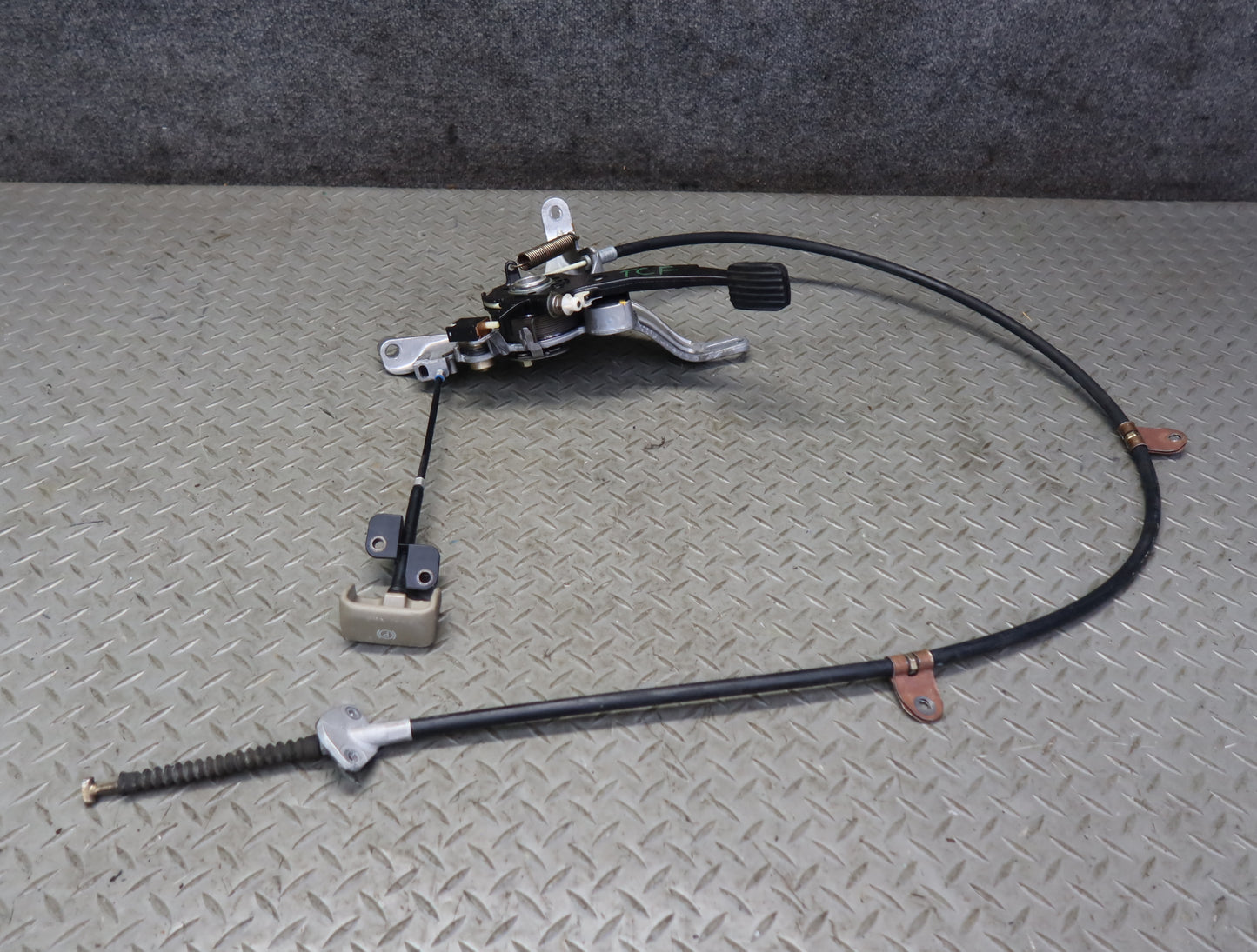99-01 Toyota Crown JZS175 Parking Brake Pedal w Release Handle & Cable Set OEM