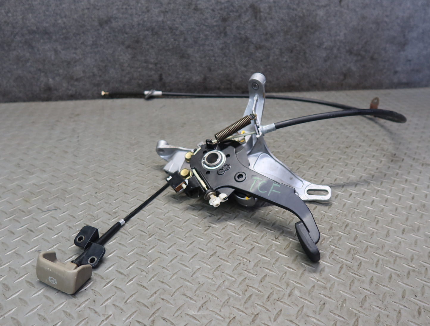 99-01 Toyota Crown JZS175 Parking Brake Pedal w Release Handle & Cable Set OEM