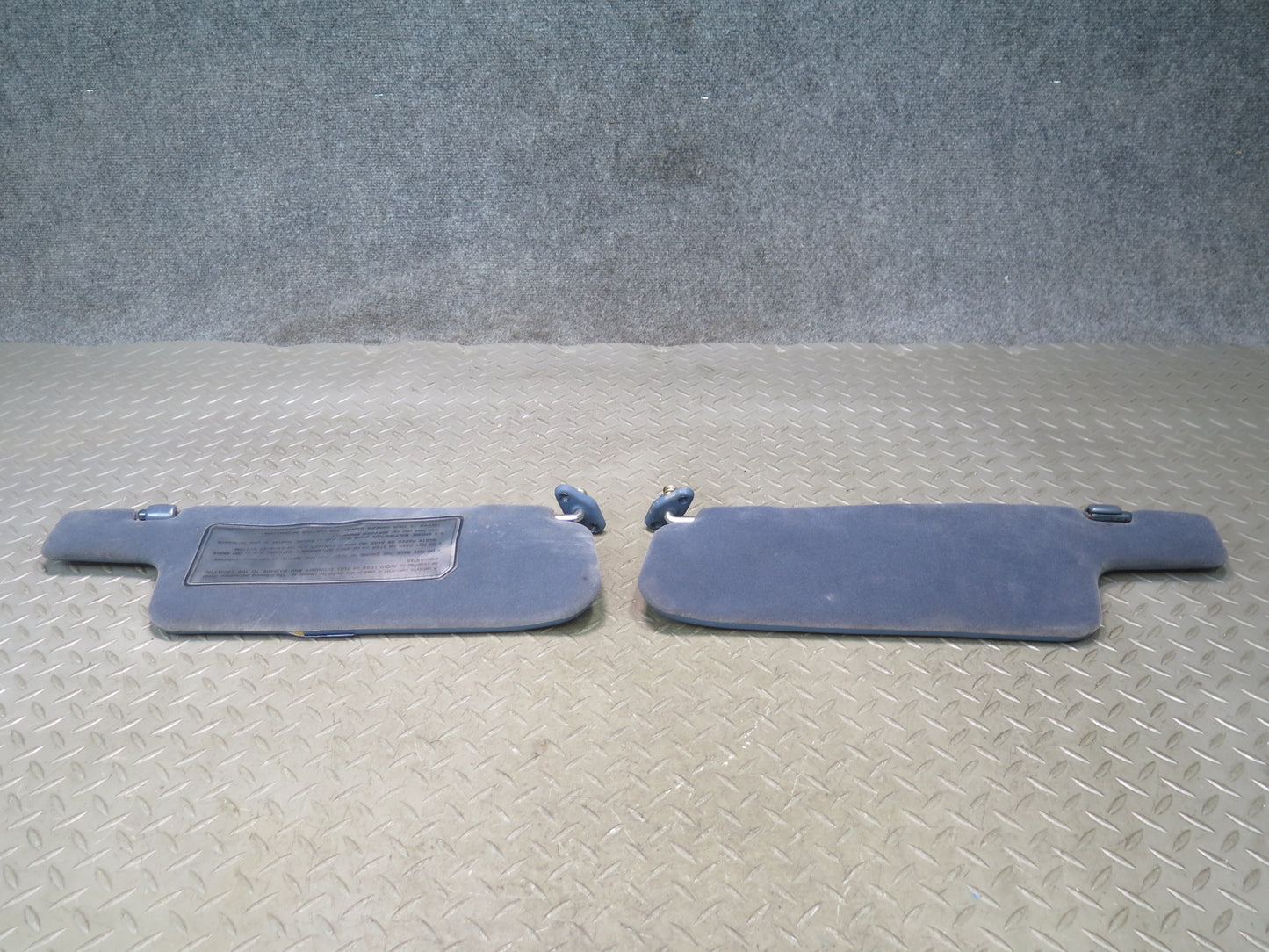 84-89 Nissan Z31 300ZX Set of 2 Front Left & Right Sun Visor Shade OEM
