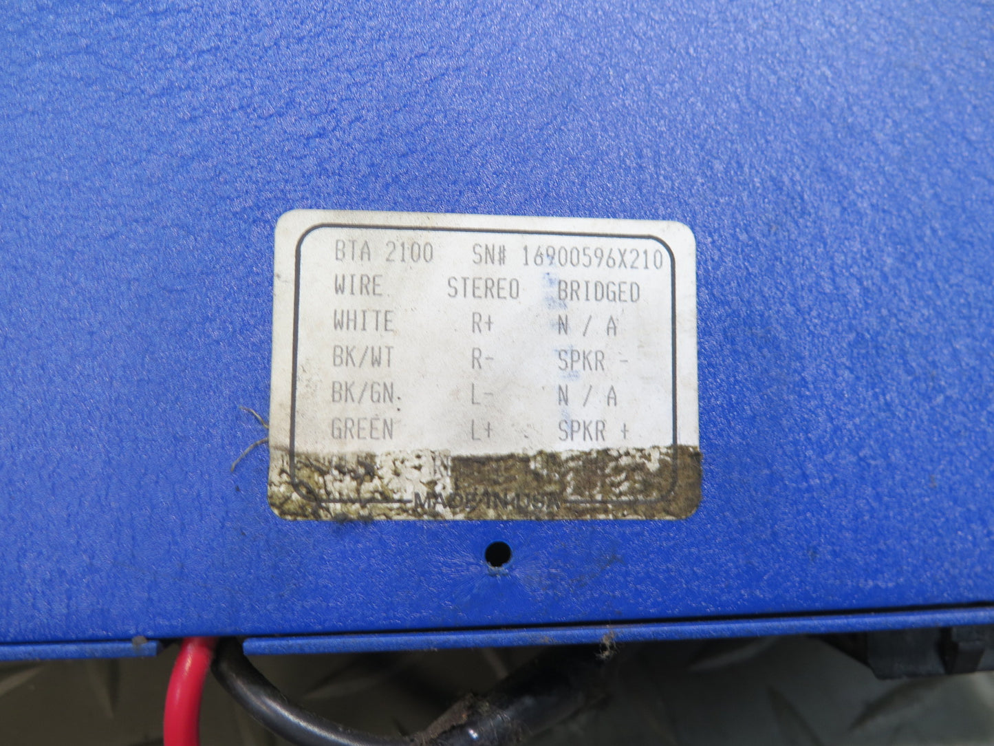 MTX Blue Thunder BTA 2100 2-CHANNEL 300WATT Audio Amplifier AMP