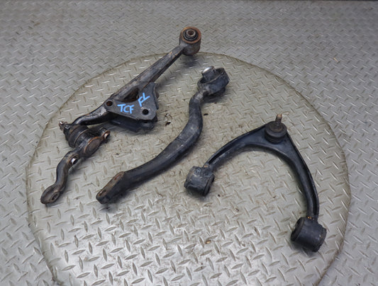 99-01 Toyota Crown JZS175 Set of 3 Front Left Lower & Upper Control Arm 51K OEM