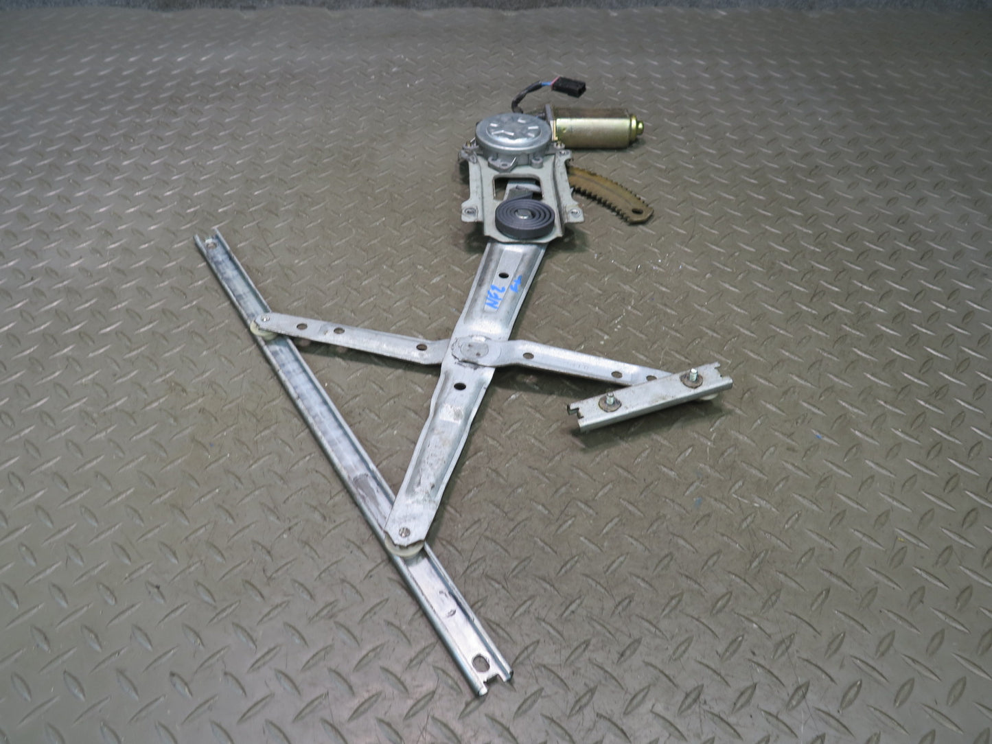 84-89 Nissan Z31 300ZX 2+0 Left Driver Door Window Regulator w Motor OEM
