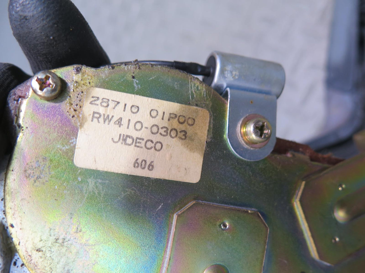 84-89 Nissan Z31 300ZX 2+0 Rear Hatch Wiper Motor w Arm 28710-01P00 OEM