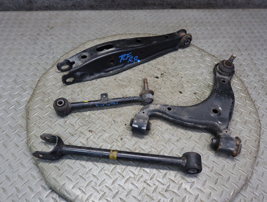 99-01 Toyota Crown JZS175 Set of 4 Rear Right Lower & Upper Control Arm 51K OEM
