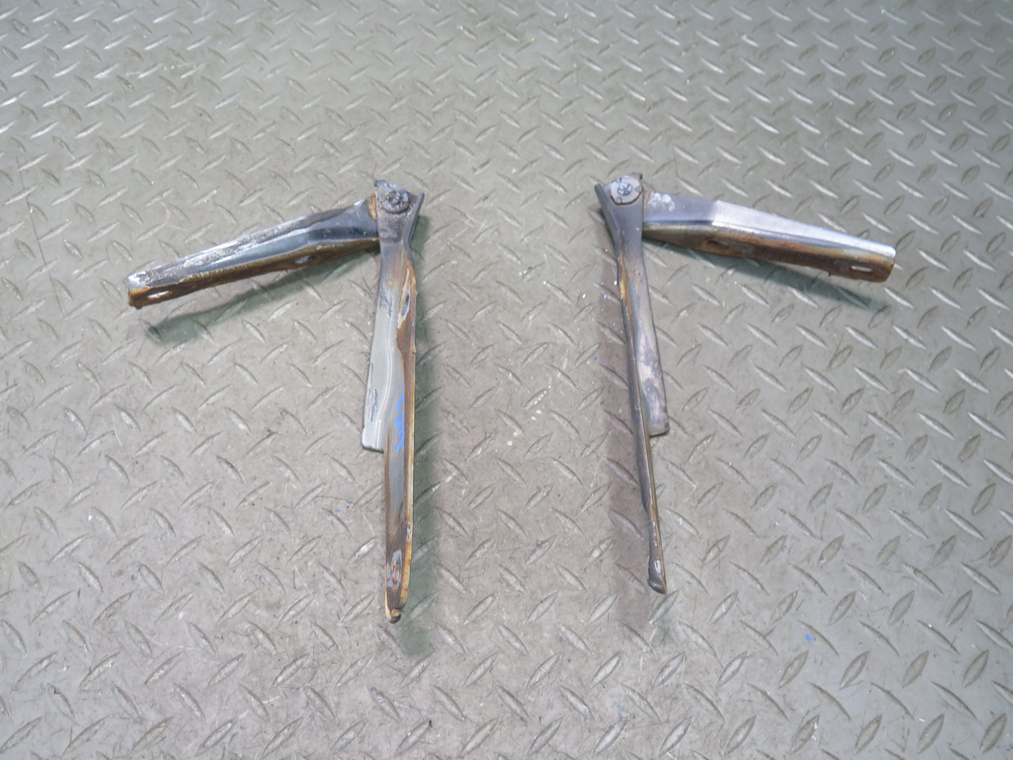 84-86 Nissan Z31 300ZX Set of 2 Front Left Right Hood Hinge OEM