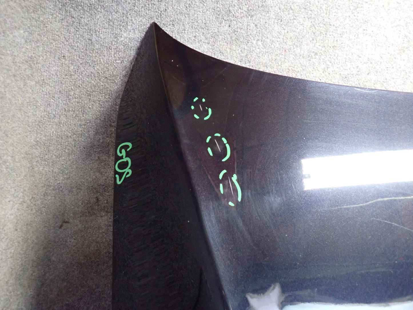 07-15 Audi 4L Q7 Front Hood Bonnet Shell Panel Orca Black Metallic OEM