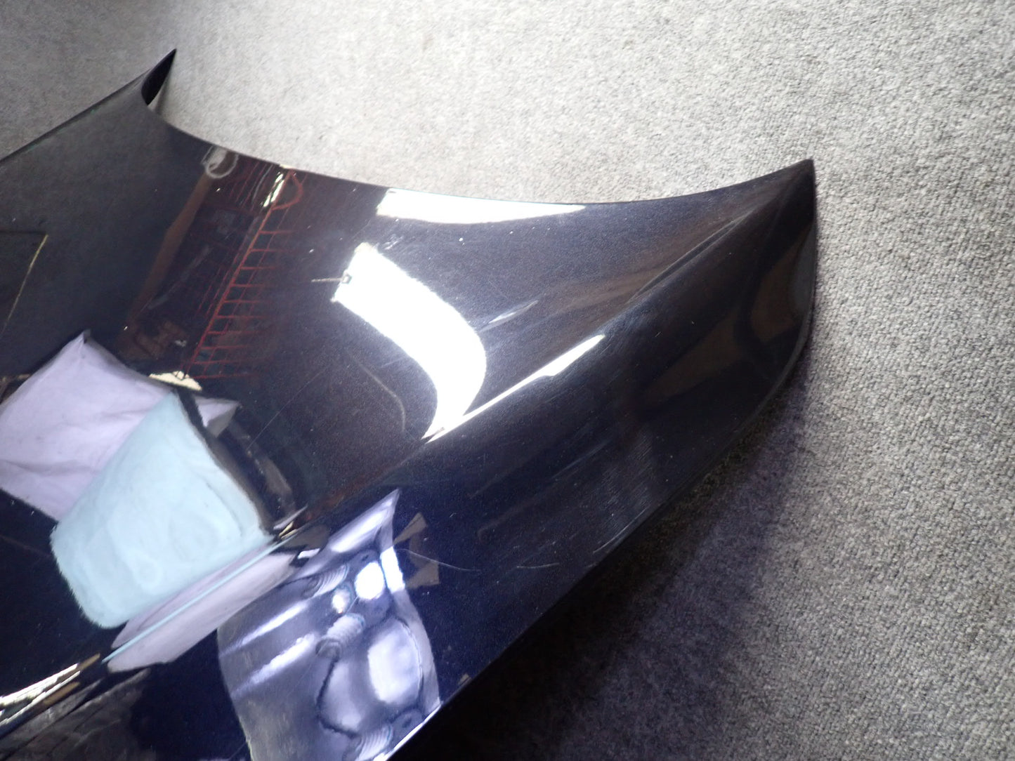 07-15 Audi 4L Q7 Front Hood Bonnet Shell Panel Orca Black Metallic OEM