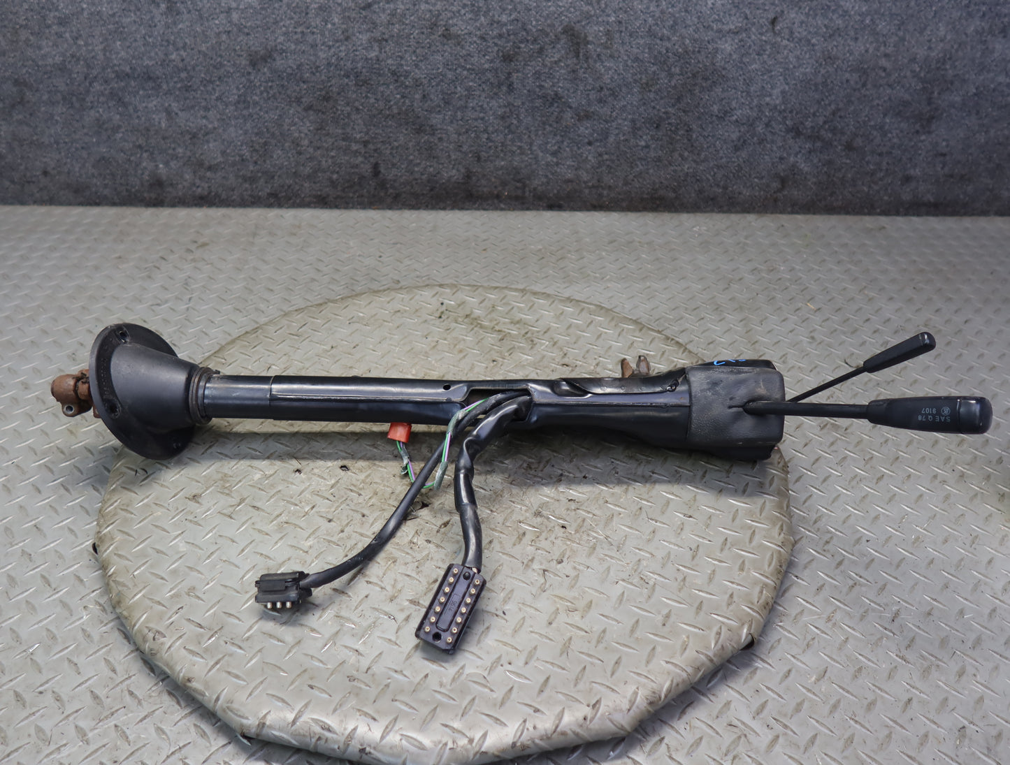 86-89 Mercedes R107 560SL Steering Column w Wiper Washer & Cruise Switch OEM