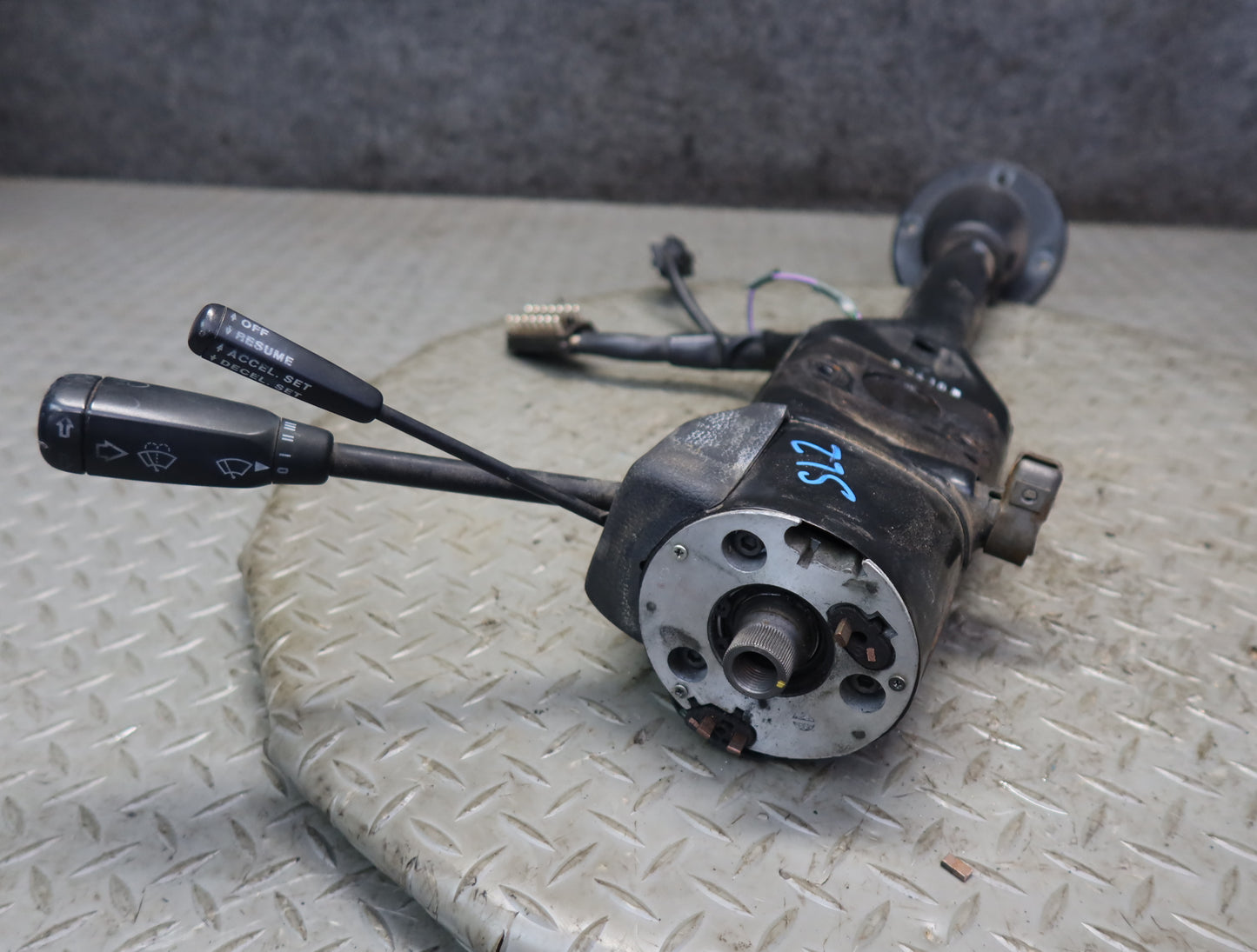 86-89 Mercedes R107 560SL Steering Column w Wiper Washer & Cruise Switch OEM