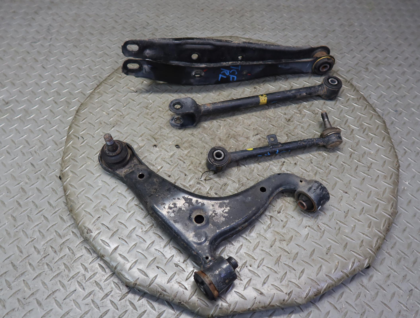 99-01 Toyota Crown JZS175 Set of 4 Rear Left Lower & Upper Control Arm 51K OEM