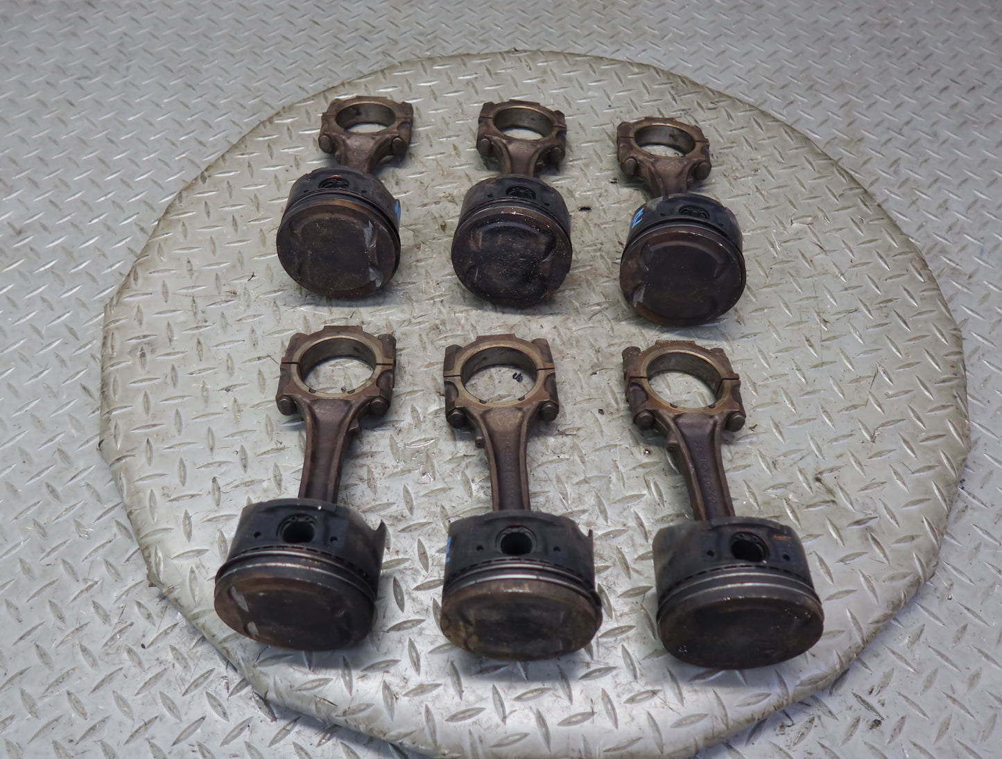 90-96 Nissan Z32 300ZX VG30DE NA Set of 6 Engine Piston Connecting Rod OEM