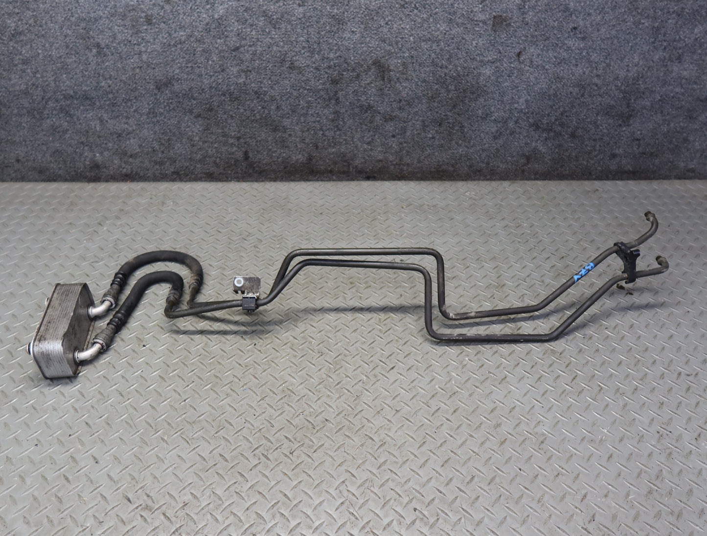 03-05 BMW E85 Z4 M54 Transmission Oil Cooler Heat Exchanger w Hose Line OEM