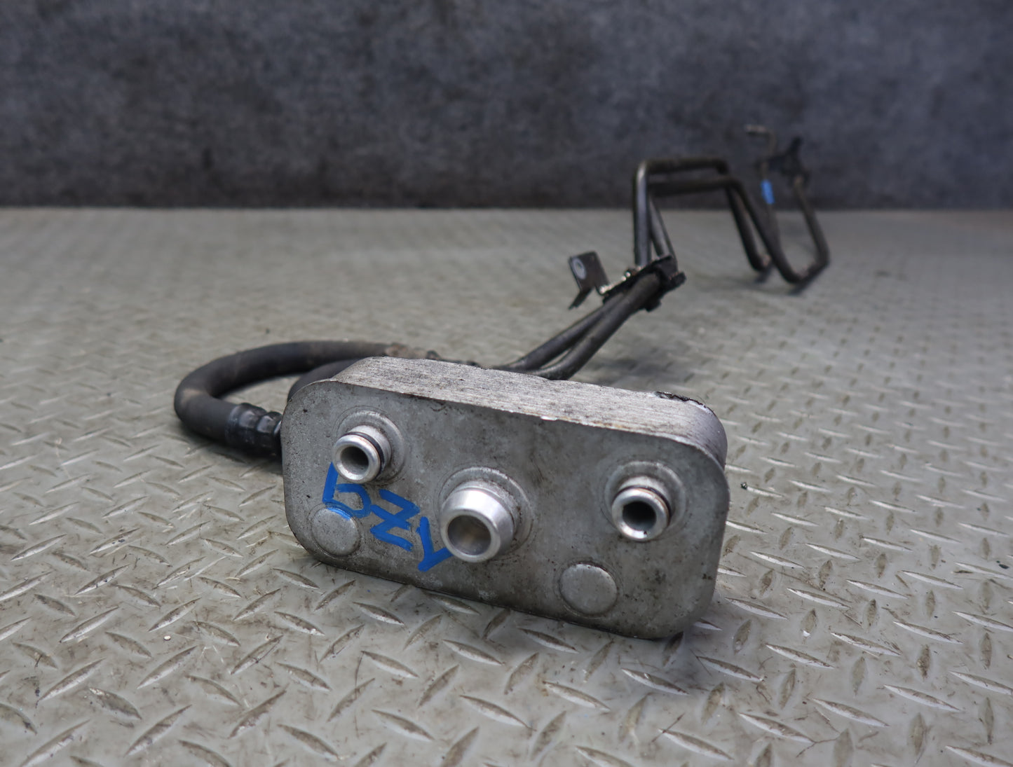 03-05 BMW E85 Z4 M54 Transmission Oil Cooler Heat Exchanger w Hose Line OEM