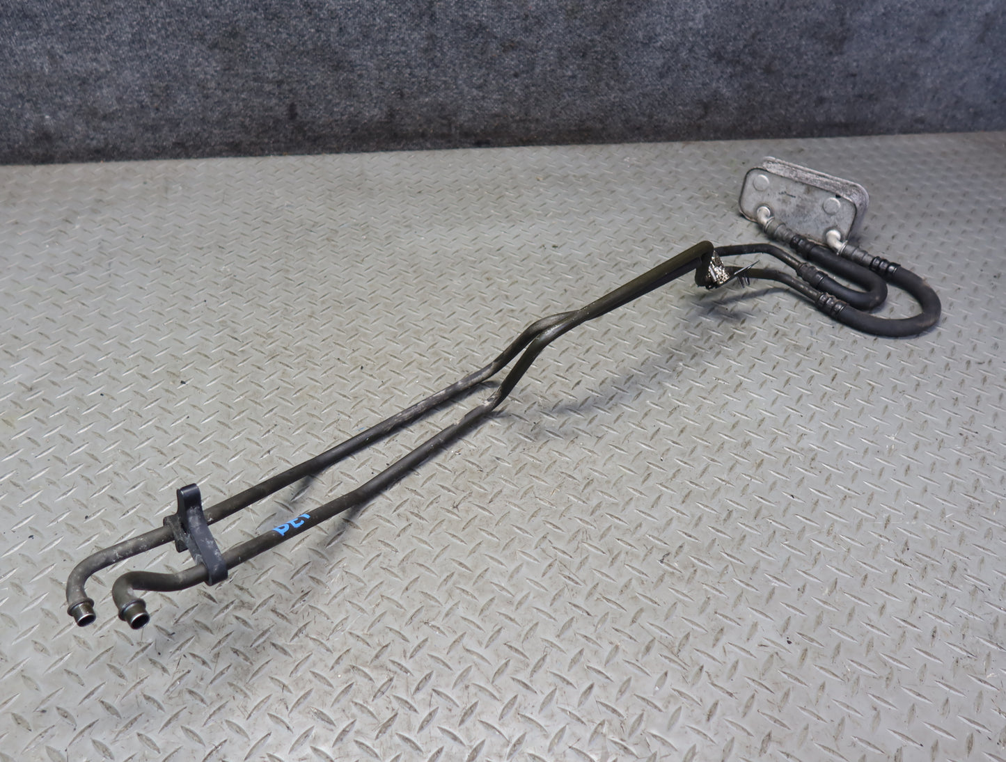 03-05 BMW E85 Z4 M54 Transmission Oil Cooler Heat Exchanger w Hose Line OEM