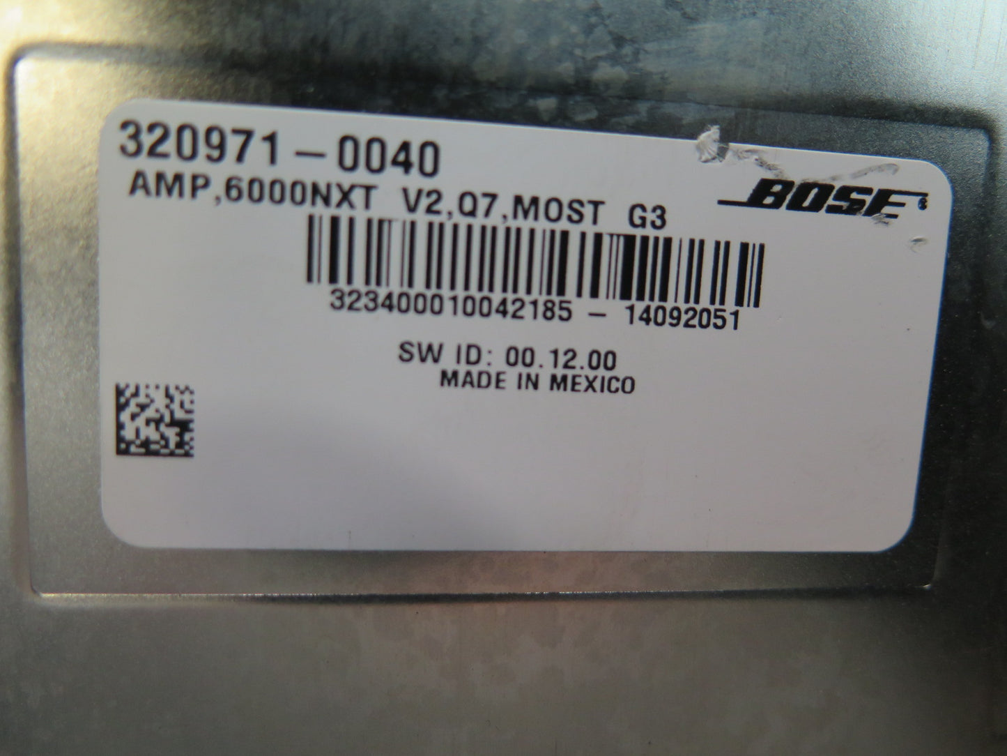 12-15 Audi 4L Q7 Bose Audio System Amplifier AMP 4L0035223J OEM