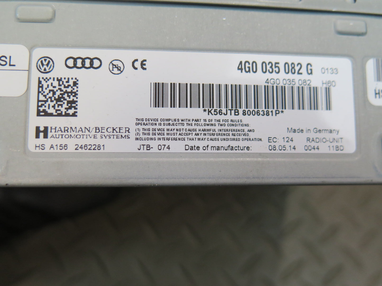 10-15 Audi 4L Q7 Radio Receiver Control Module  4G0035082G OEM