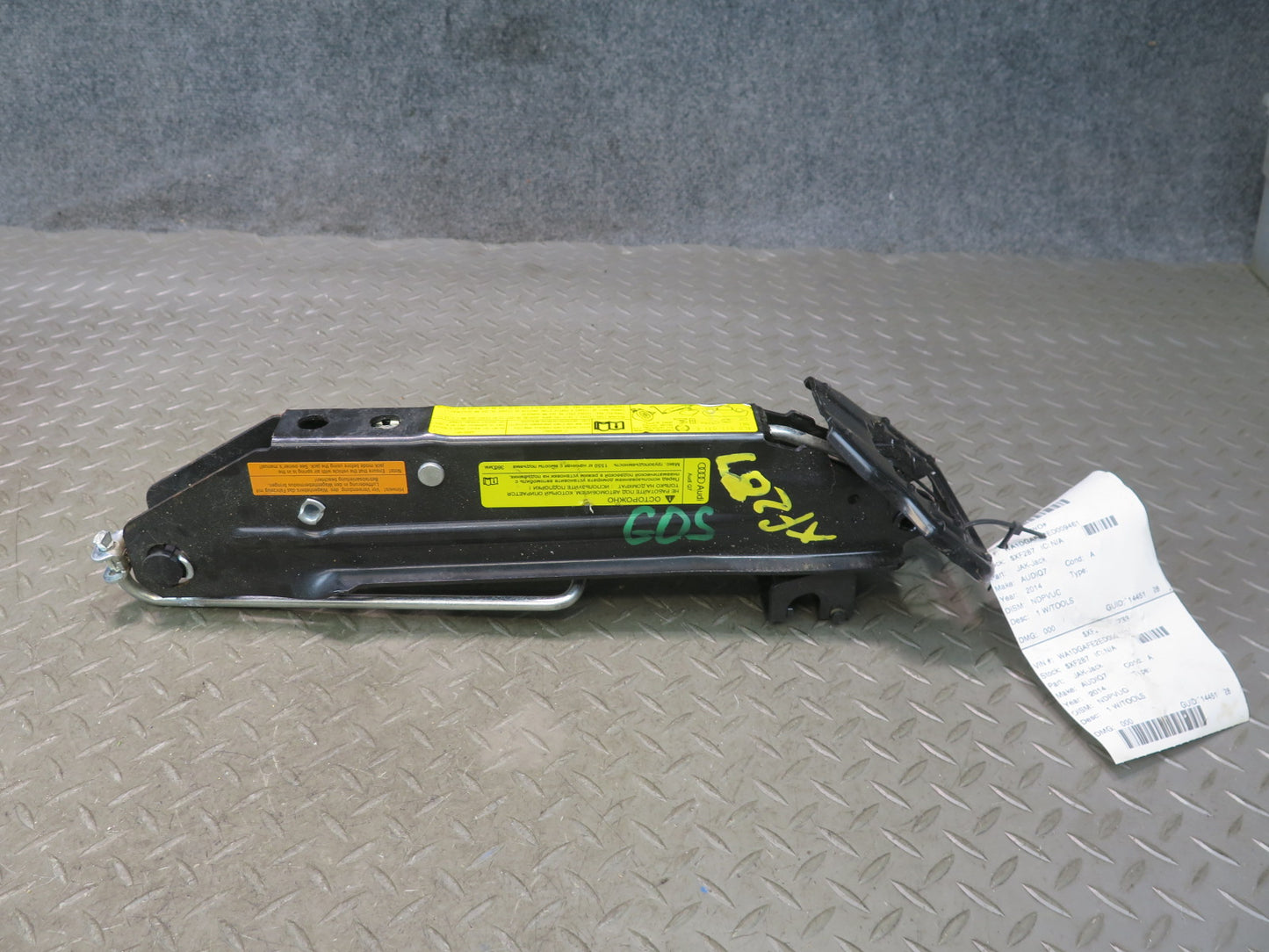 07-15 Audi 4L Q7 Emergency Spare Tire Wrench Stopper Jack Tool KIT Foam Set OEM