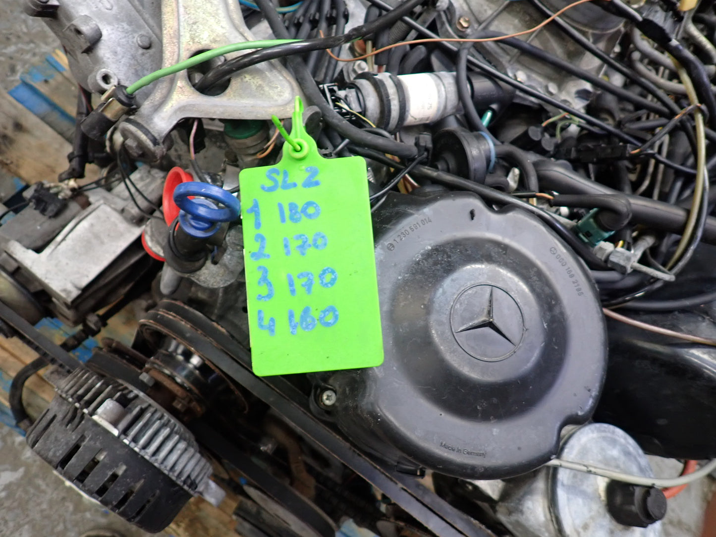 86-89 Mercedes R107 560SL M117 117.967 5.6L A/T Complete Engine Motor 86K OEM