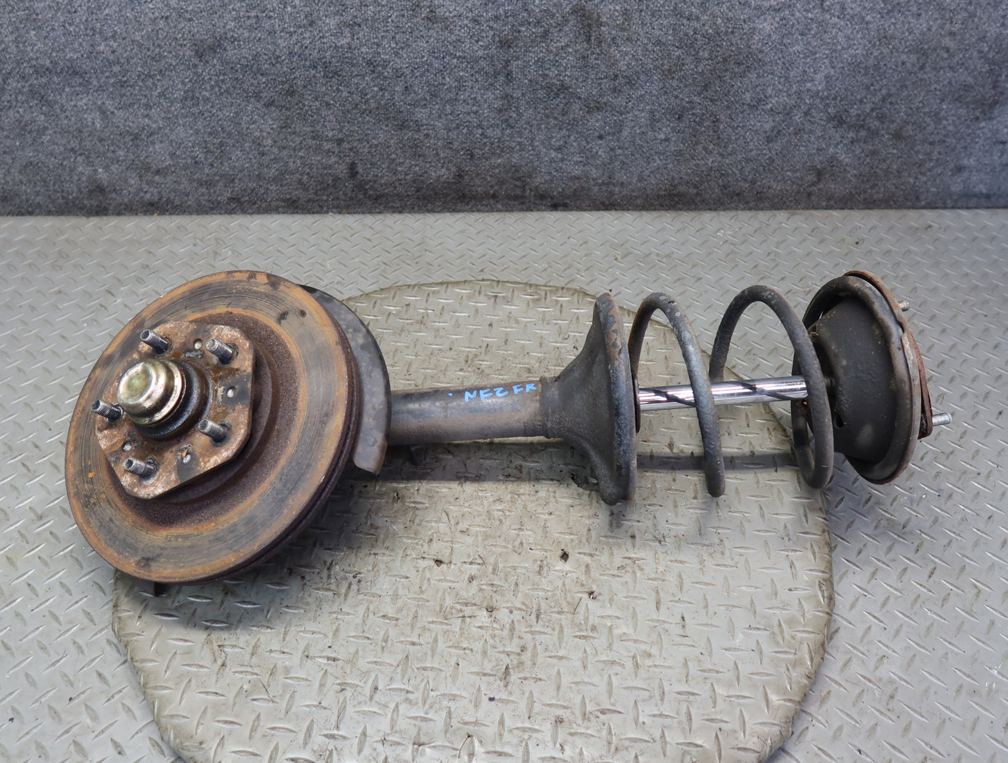 84-86 Nissan Z31 300ZX NA Front Right Spindle Knuckle Wheel Hub Strut Rotor OEM
