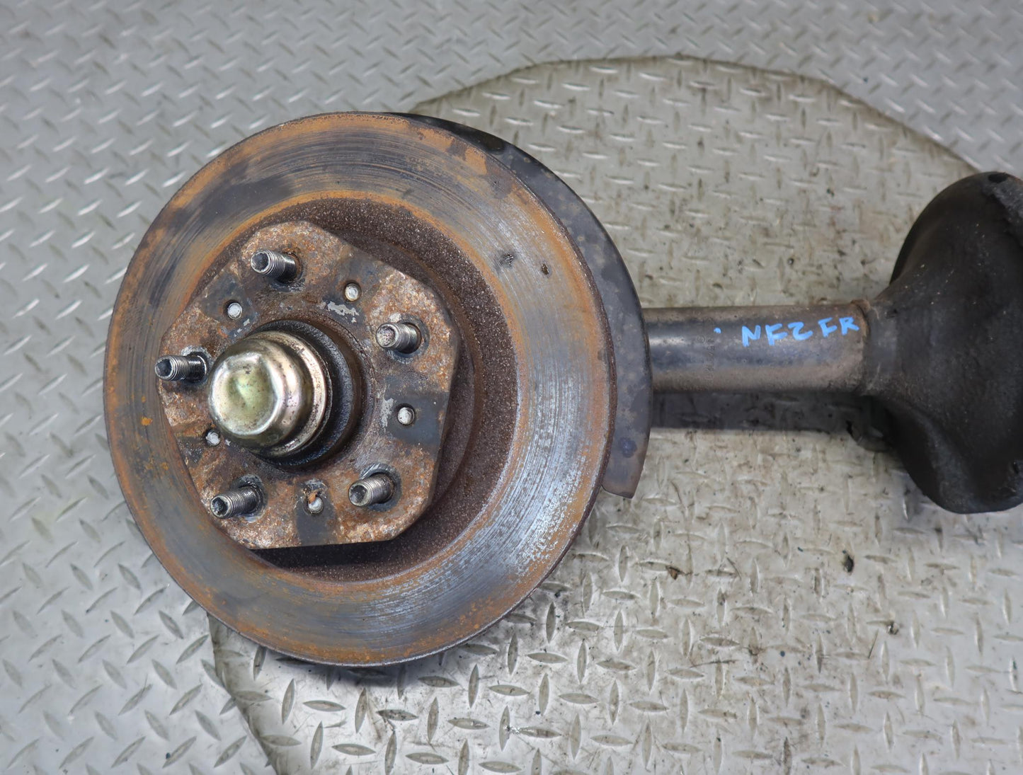 84-86 Nissan Z31 300ZX NA Front Right Spindle Knuckle Wheel Hub Strut Rotor OEM