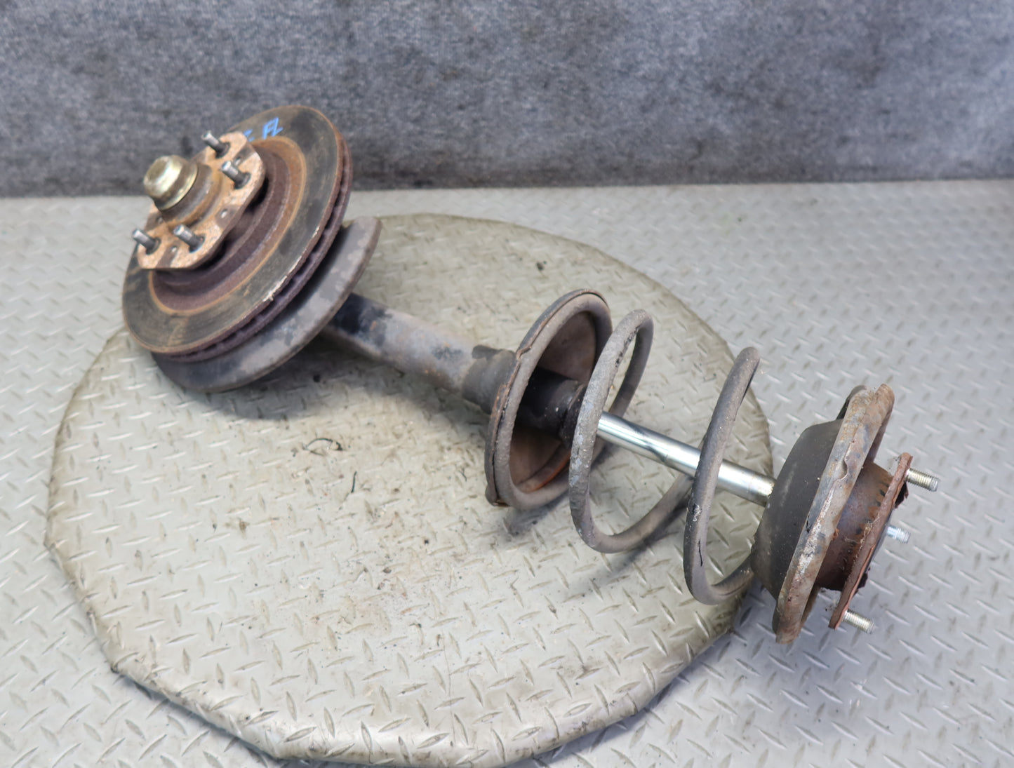 84-86 Nissan Z31 300ZX NA Front Left Spindle Knuckle Wheel Hub Strut Rotor OEM