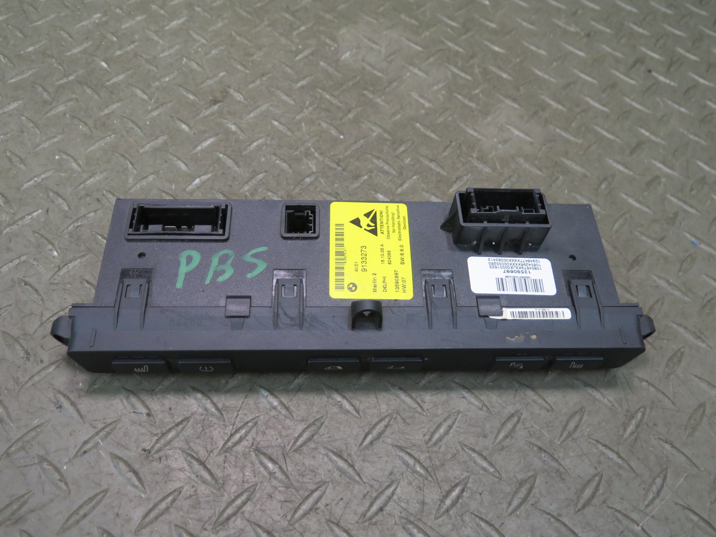 2006-2010 BMW E64 M6 Convertible TOP Roof PDC Heated Seat Switch Panel 9133273