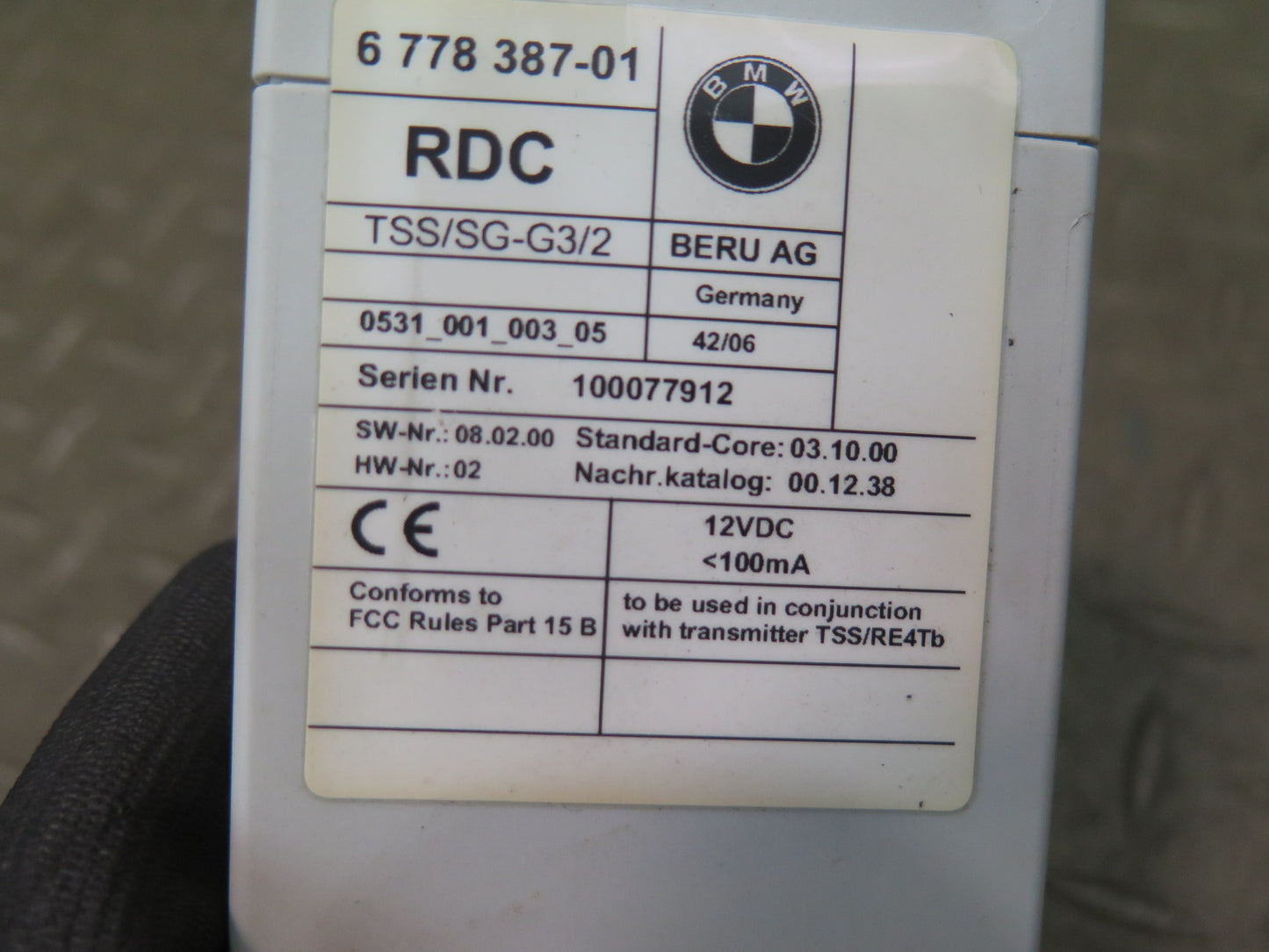2006-2010 BMW E64 E63 M6 TPMS RDC Tire Pressure Monitor Sensor Module OEM