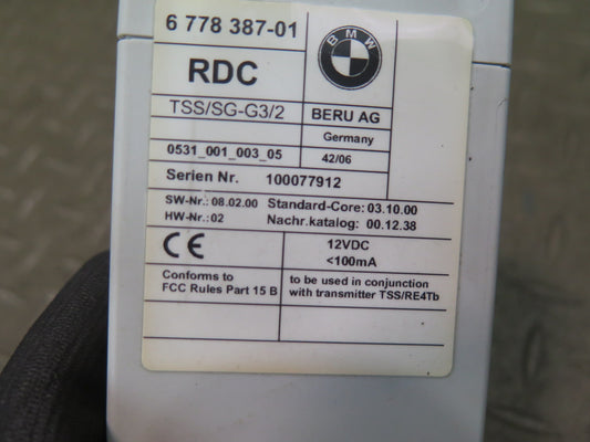 2006-2010 BMW E64 E63 M6 TPMS RDC Tire Pressure Monitor Sensor Module OEM
