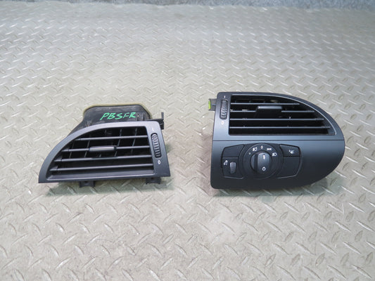 06-10 BMW E64 E63 M6 Dash Front Left & Right A/C Air Vent w Headlight Switch Set