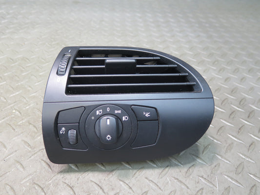 06-10 BMW E64 E63 M6 Dash Front Left & Right A/C Air Vent w Headlight Switch Set