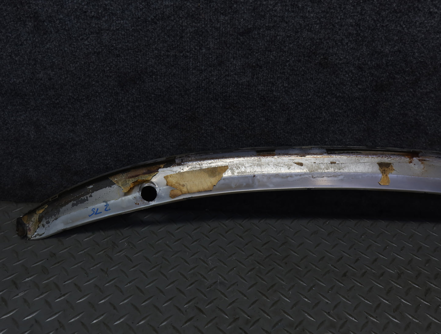 86-89 Mercedes R107 560SL Front Windshield Chrome Molding Trim Set OEM