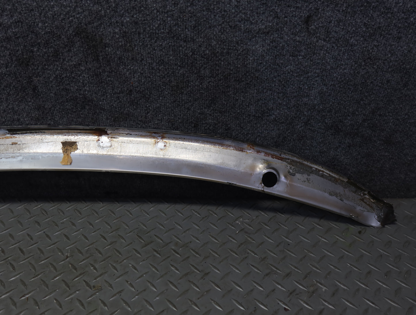 86-89 Mercedes R107 560SL Front Windshield Chrome Molding Trim Set OEM