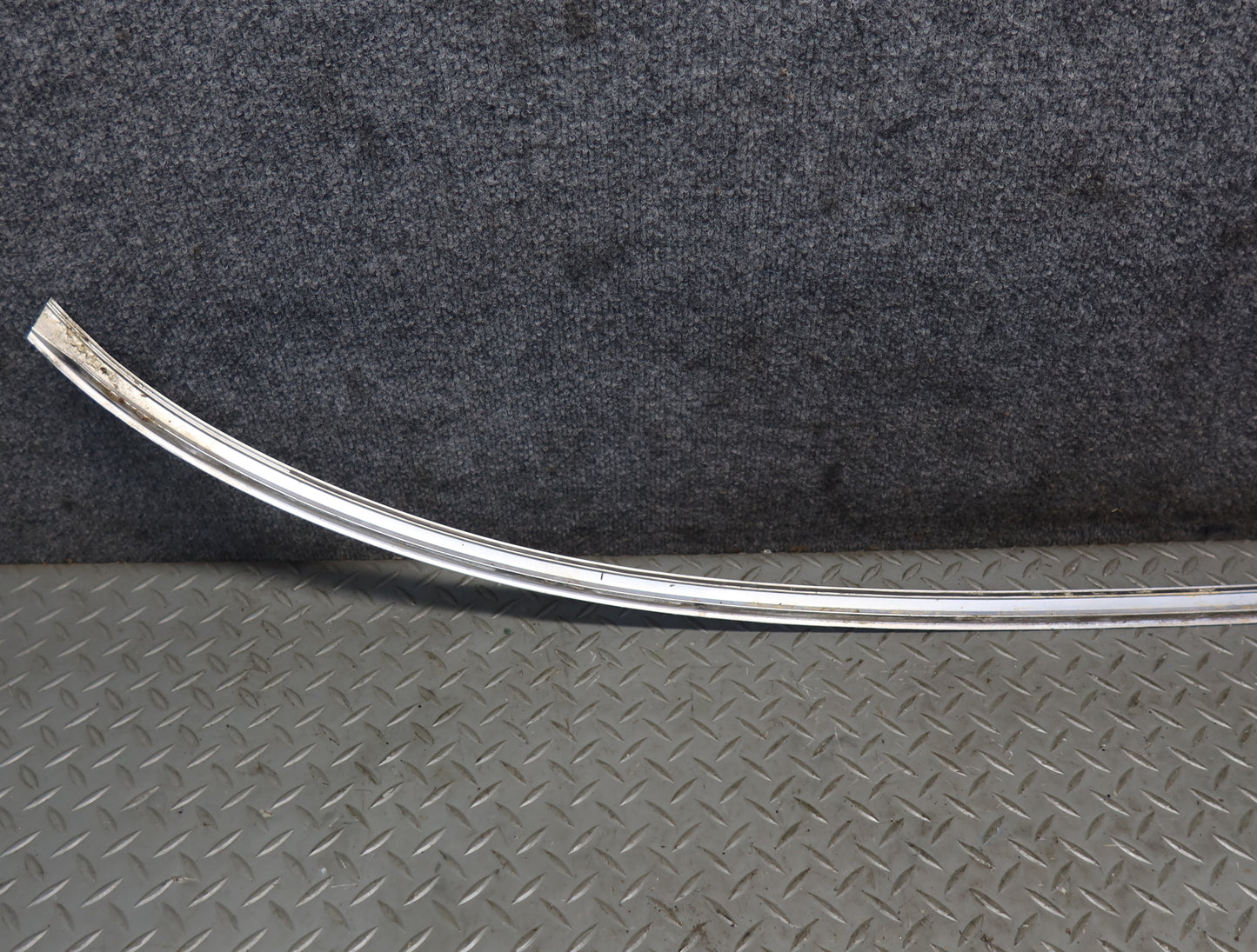 86-89 Mercedes R107 560SL Front Windshield Chrome Molding Trim Set OEM