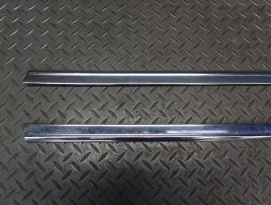 86-89 Mercedes R107 560SL Front Left & Right Door Trim Chrome Molding OEM