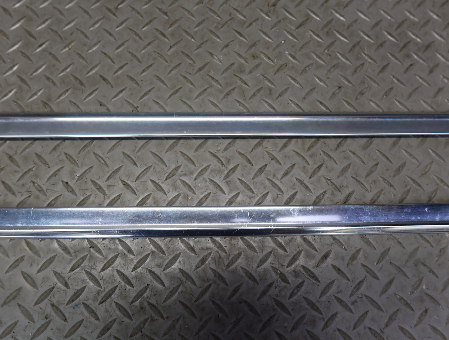 86-89 Mercedes R107 560SL Front Left & Right Door Trim Chrome Molding OEM