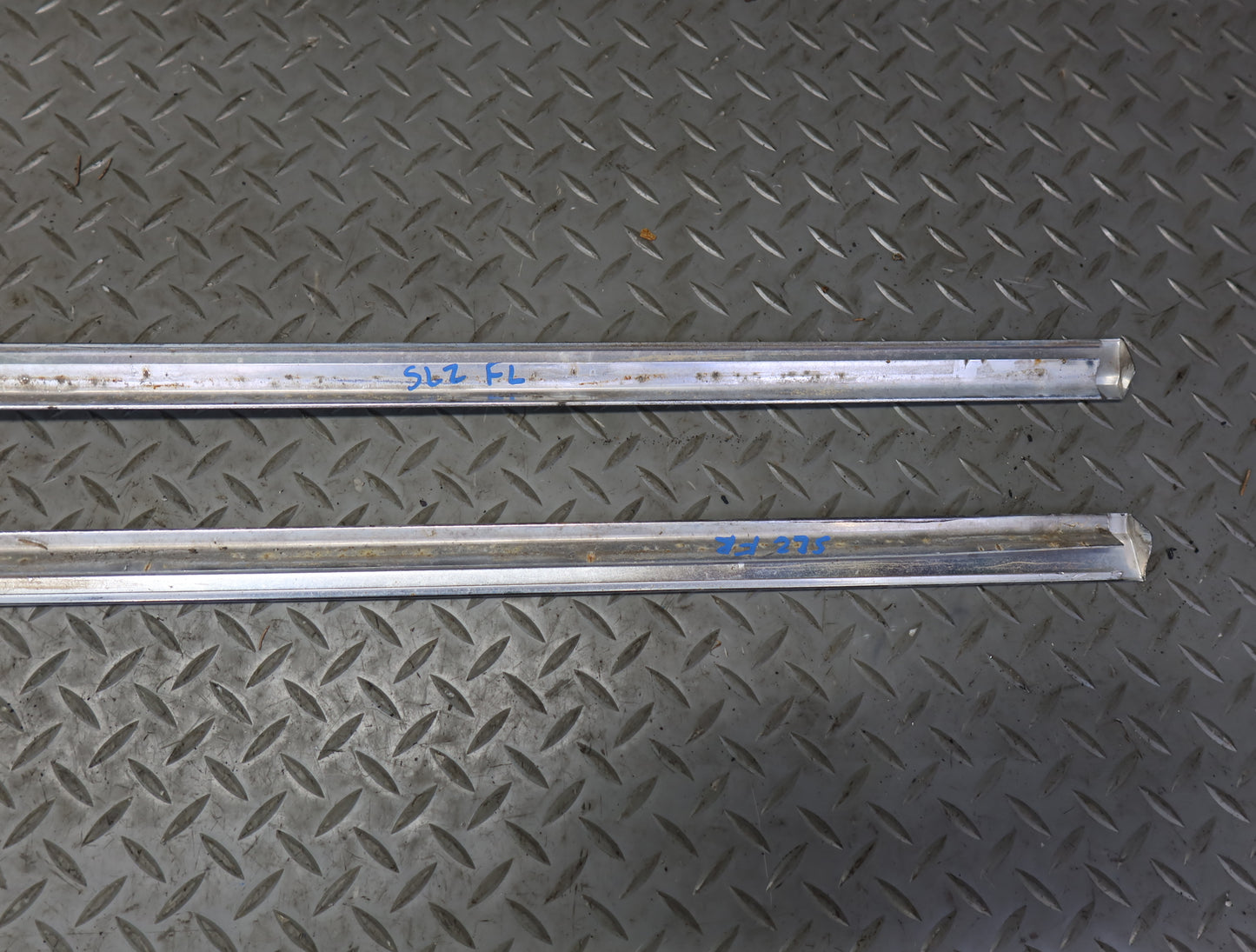 86-89 Mercedes R107 560SL Front Left & Right Door Trim Chrome Molding OEM