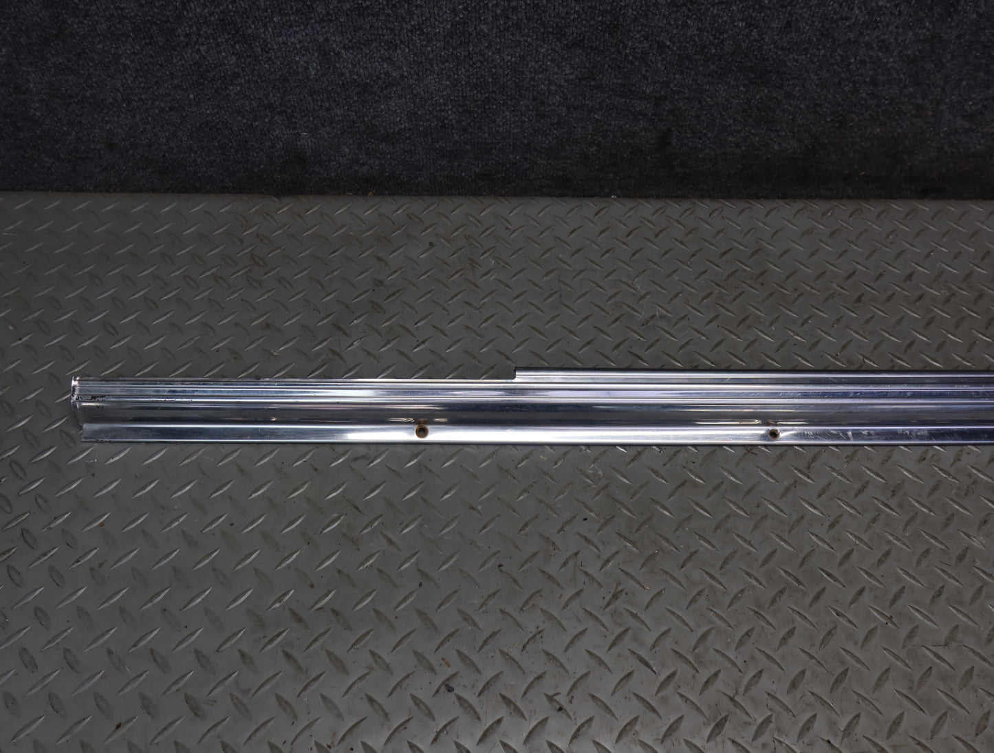 86-89 Mercedes R107 560SL Left & Right Door Sill Scuff Plate Trim Set OEM