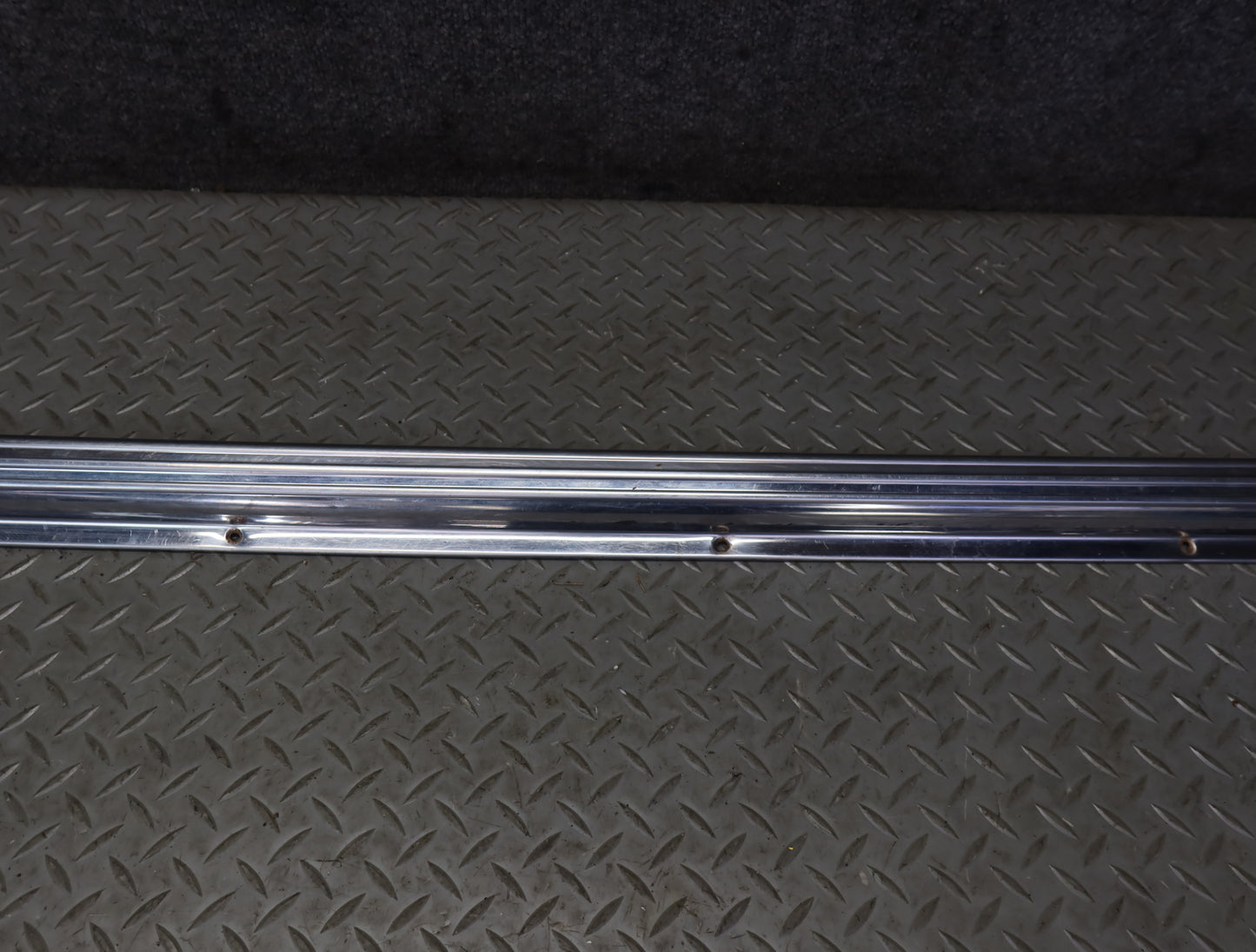 86-89 Mercedes R107 560SL Left & Right Door Sill Scuff Plate Trim Set OEM