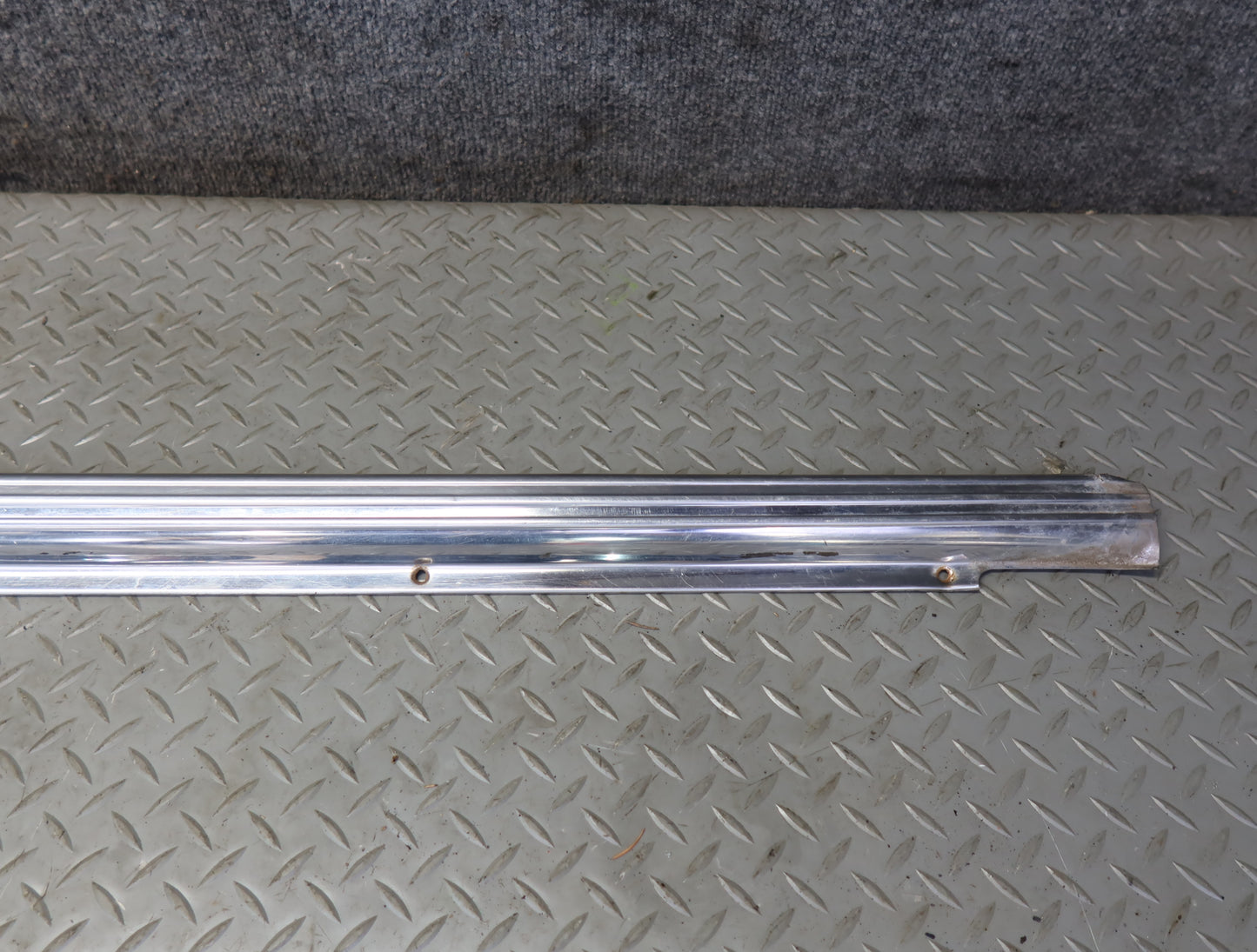 86-89 Mercedes R107 560SL Left & Right Door Sill Scuff Plate Trim Set OEM