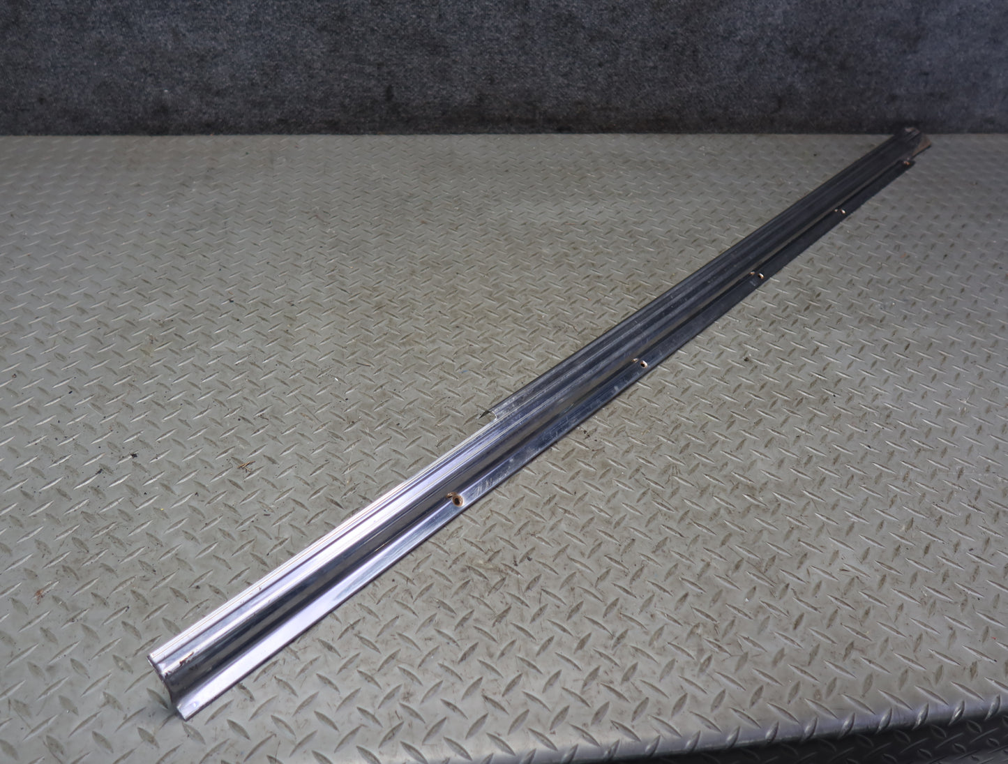 86-89 Mercedes R107 560SL Left & Right Door Sill Scuff Plate Trim Set OEM
