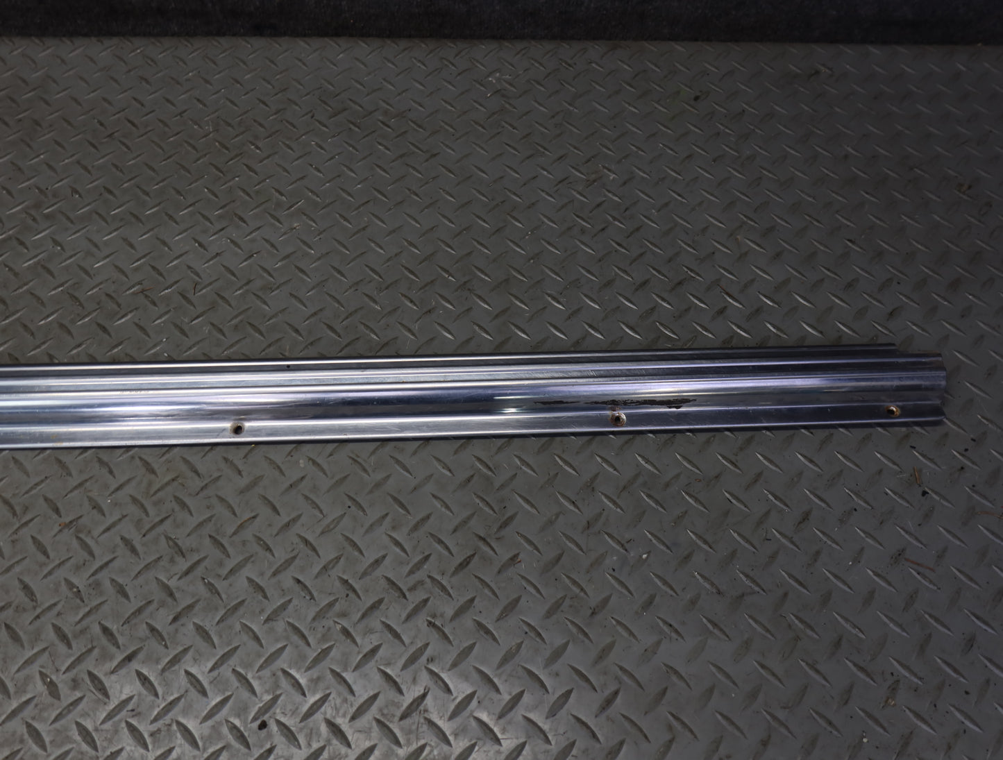 86-89 Mercedes R107 560SL Left & Right Door Sill Scuff Plate Trim Set OEM