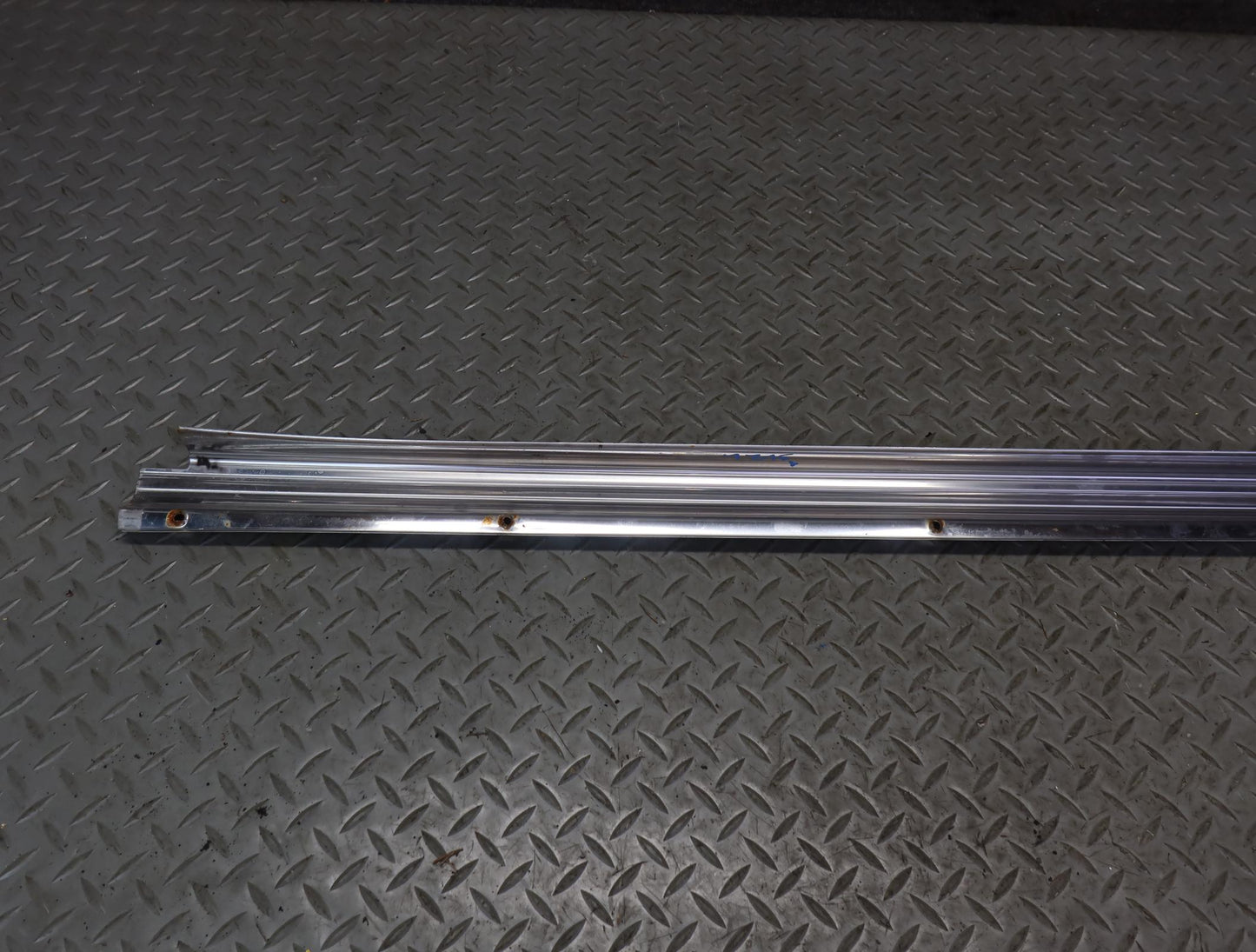 86-89 Mercedes R107 560SL Left & Right Door Sill Scuff Plate Trim Set OEM