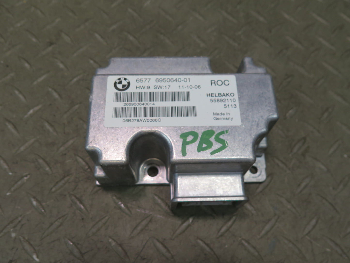 2006-2010 BMW E64 M6 Convertible ROC Roll Over Control Module 6950640