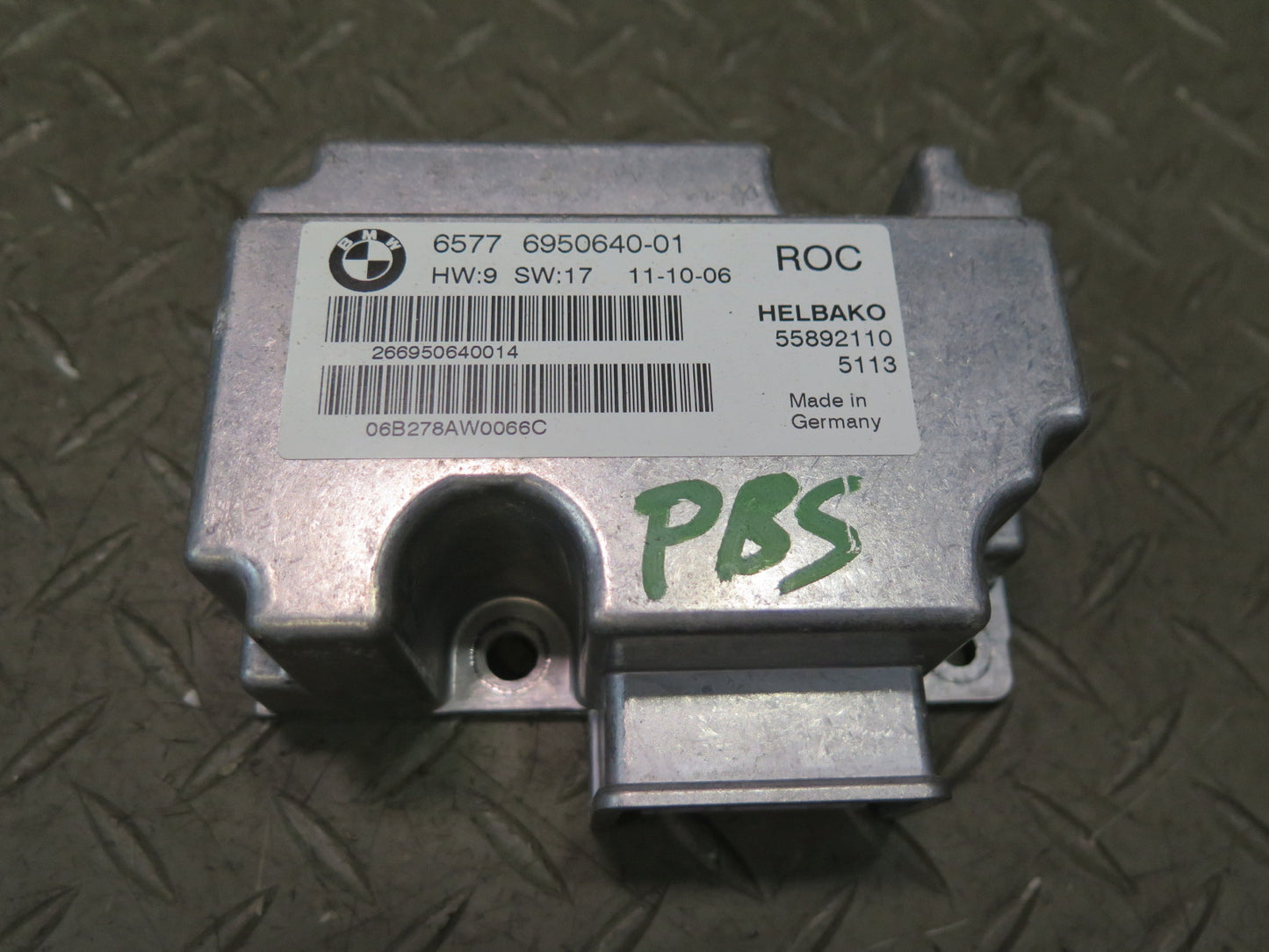 2006-2010 BMW E64 M6 Convertible ROC Roll Over Control Module 6950640