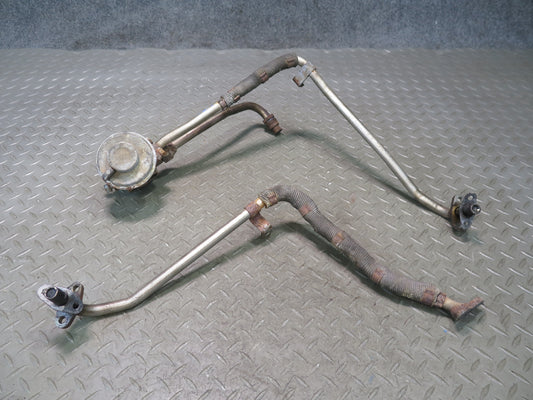 90-96 Nissan Z32 300ZX VG30DE NA Set of 2 EGR Pipe Tube w Valve OEM