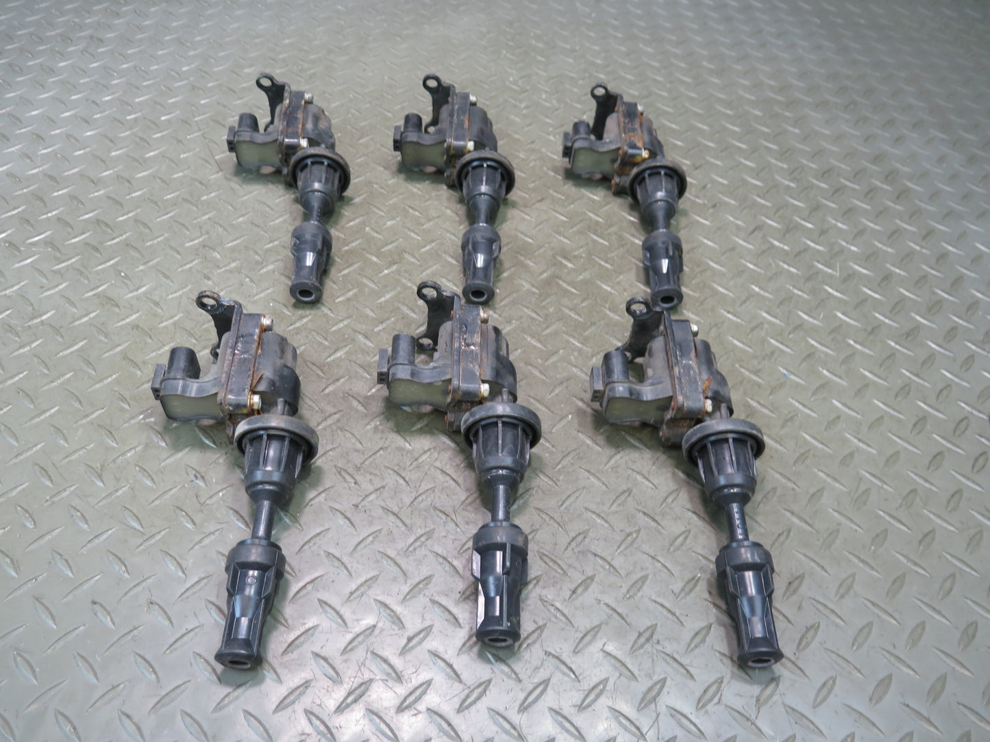 90-96 Nissan Z32 300ZX VG30DE Set of 6 Ignition Coil Spark Plug OEM