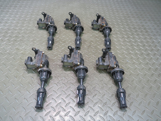 90-96 Nissan Z32 300ZX VG30DE Set of 6 Ignition Coil Spark Plug OEM