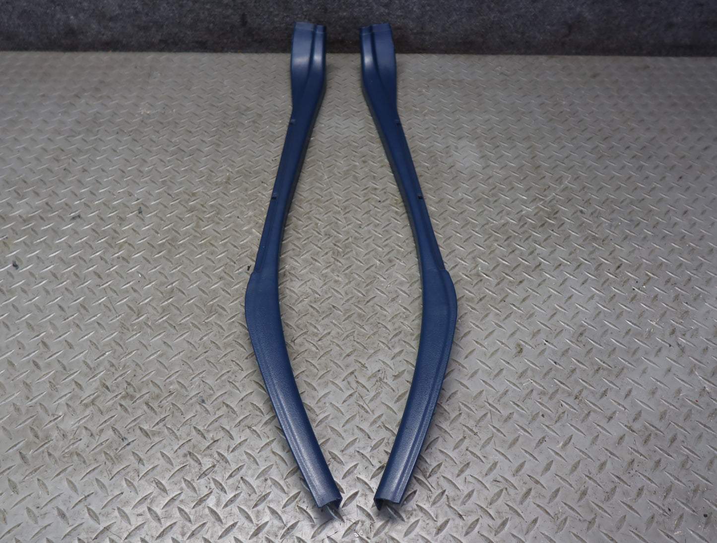 84-86 Nissan Z31 300ZX Set of 2 Left & Right B Pillar Trim Cover Panel Blue OEM