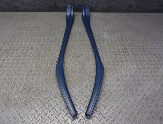 84-86 Nissan Z31 300ZX Set of 2 Left & Right B Pillar Trim Cover Panel Blue OEM
