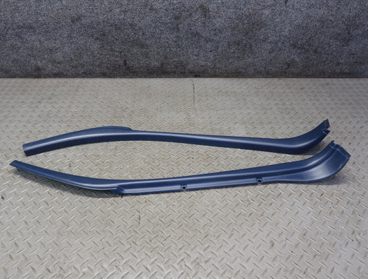 84-86 Nissan Z31 300ZX Set of 2 Left & Right B Pillar Trim Cover Panel Blue OEM